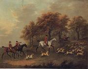 John Nost Sartorius Entering The Woods,A Hunt oil painting reproduction